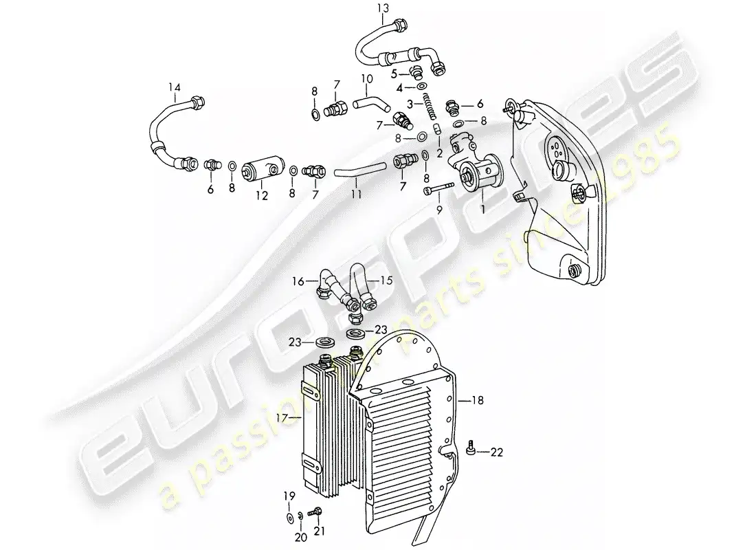 porsche 1969 (911/912) lubricación del motor - unidades auxiliares - para - tipo 901/10 - d - mj 1969>> diagrama de piezas