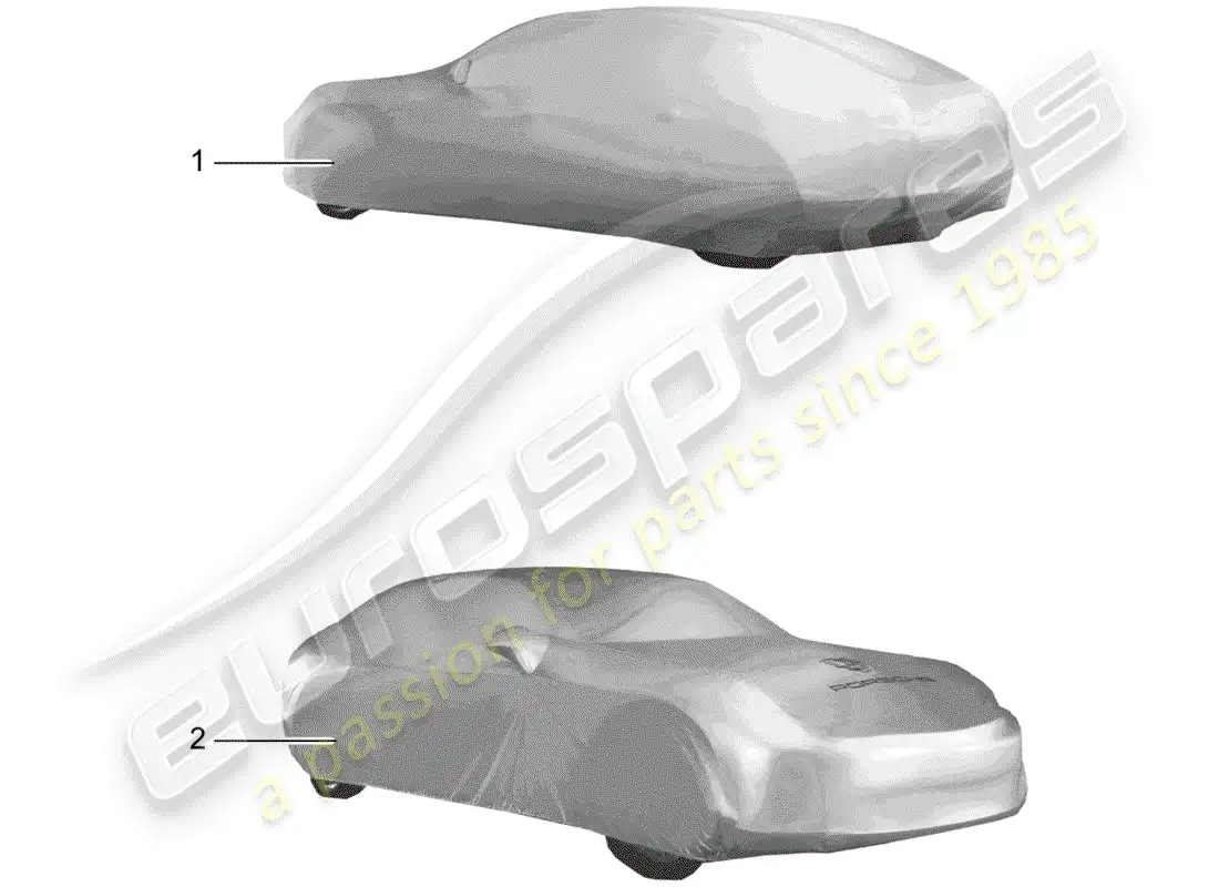 porsche 2016 (tequipment panamera) diagrama de piezas de la cubierta