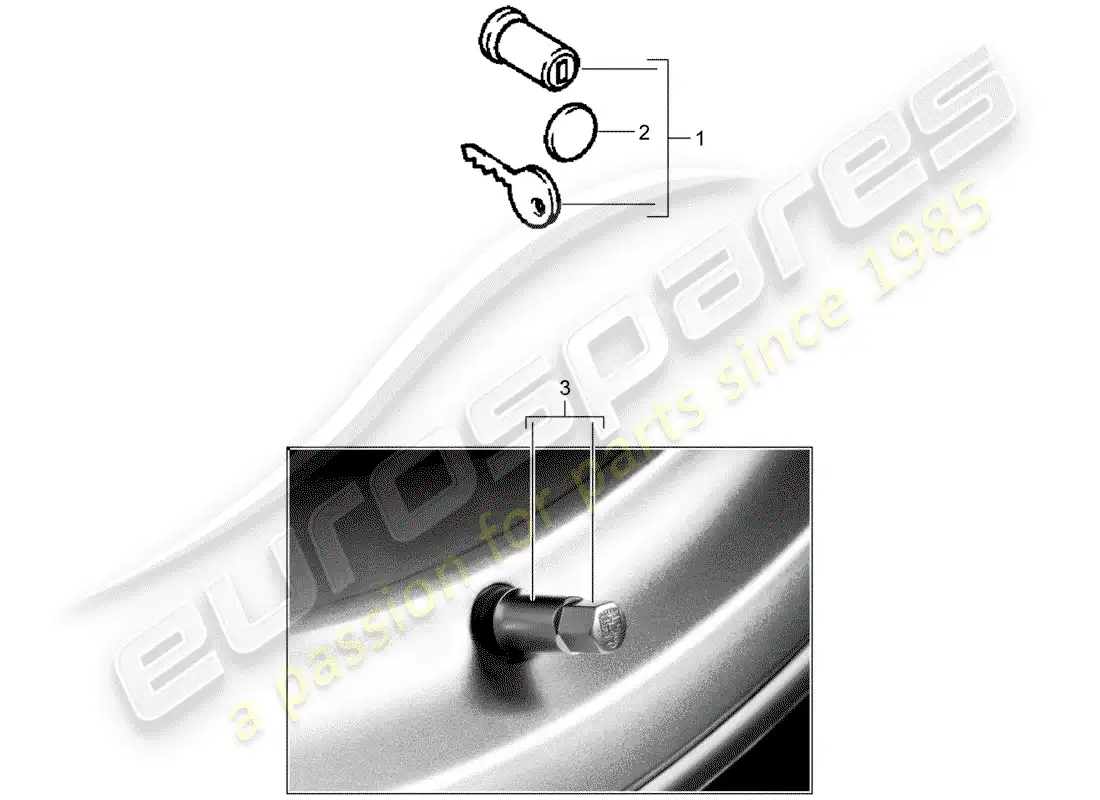 porsche 2011 (accessories) accesorios y otros diagrama de piezas