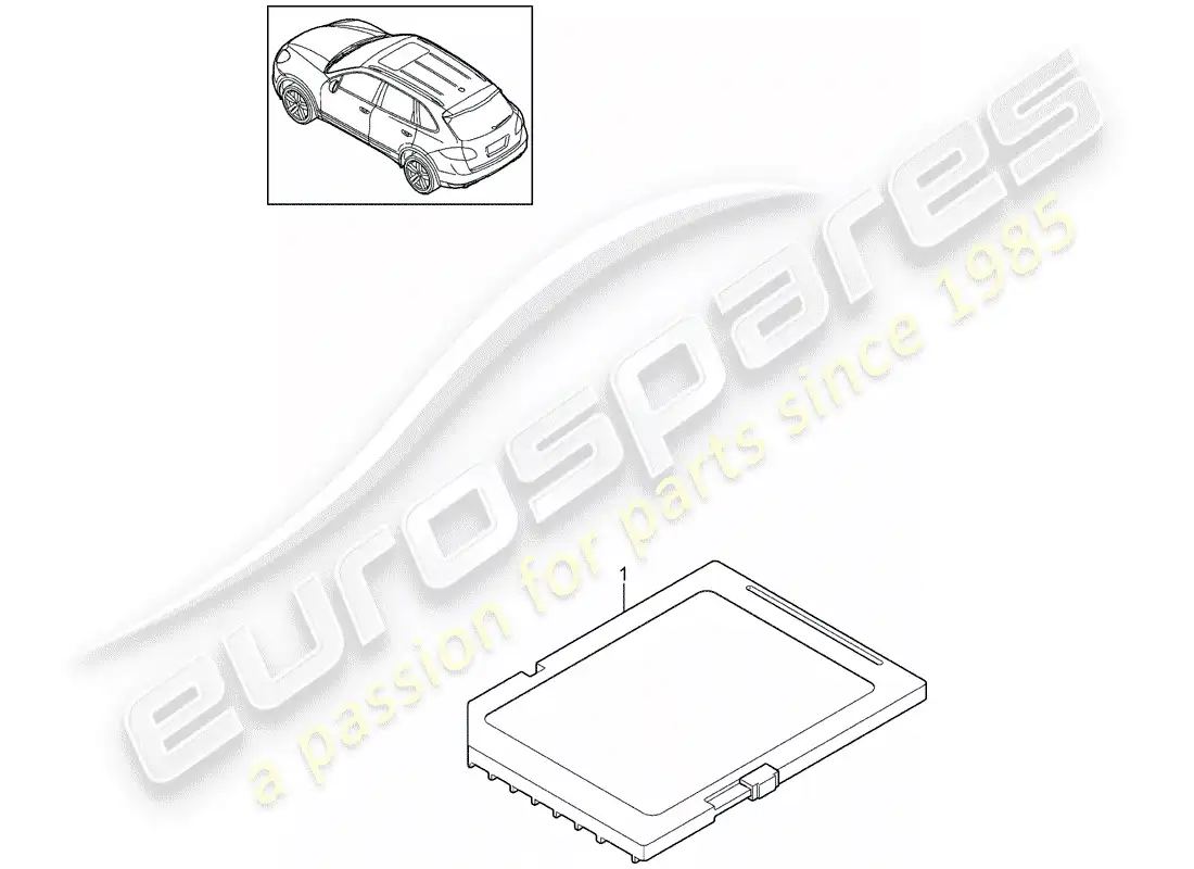porsche 2012 (cayenne e2 92a) tarjeta de memoria sd para actualizar diagrama de piezas