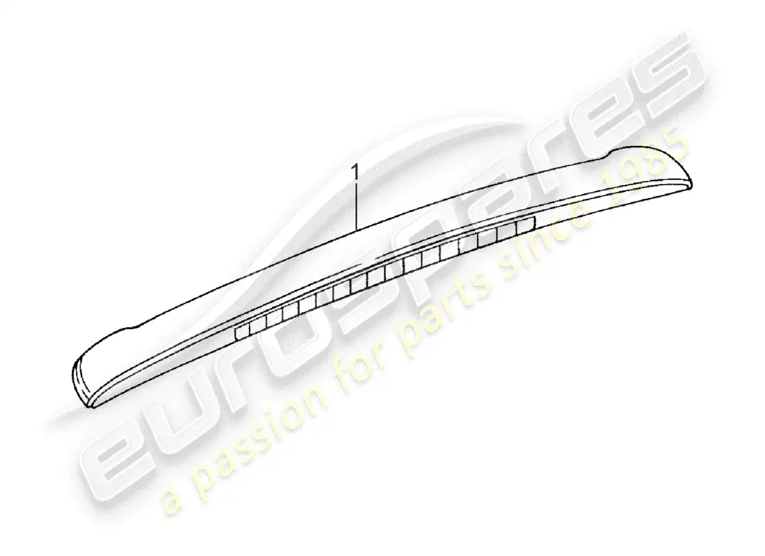 porsche 2018 (accessories) moldura de cubierta de techo diagrama de piezas