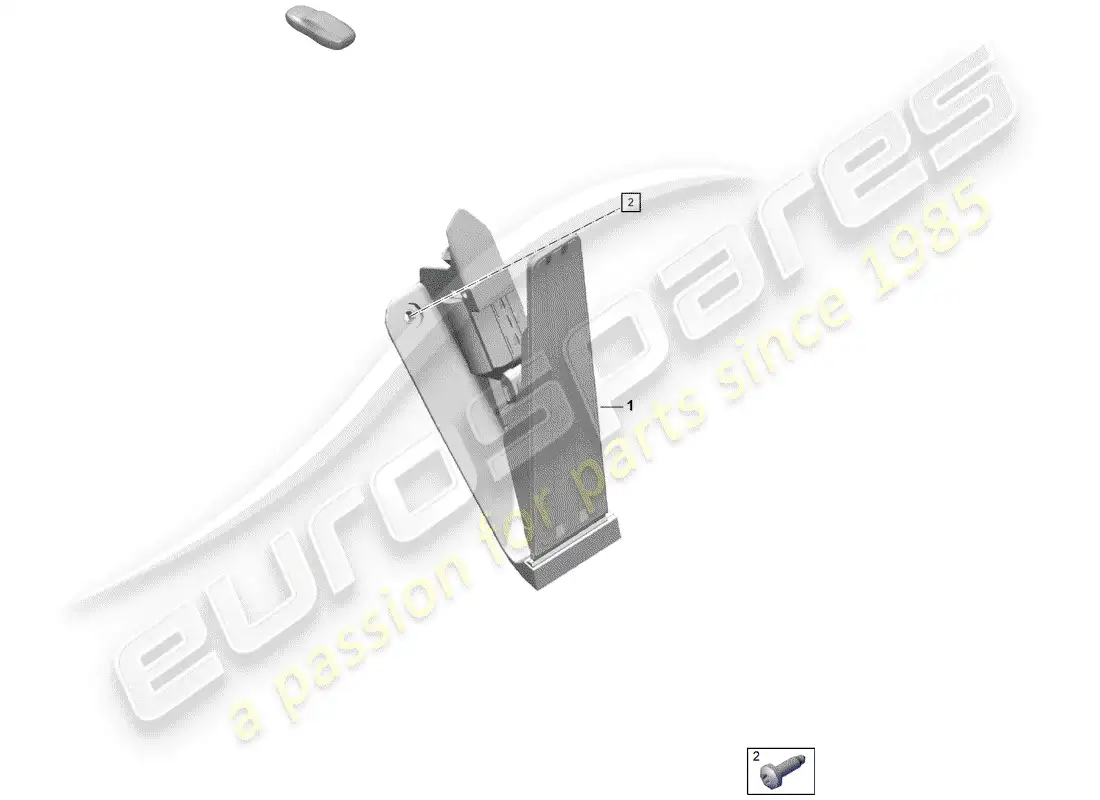 porsche 2019 (718 boxster spyder) brake and acc. pedal assembly diagrama de piezas