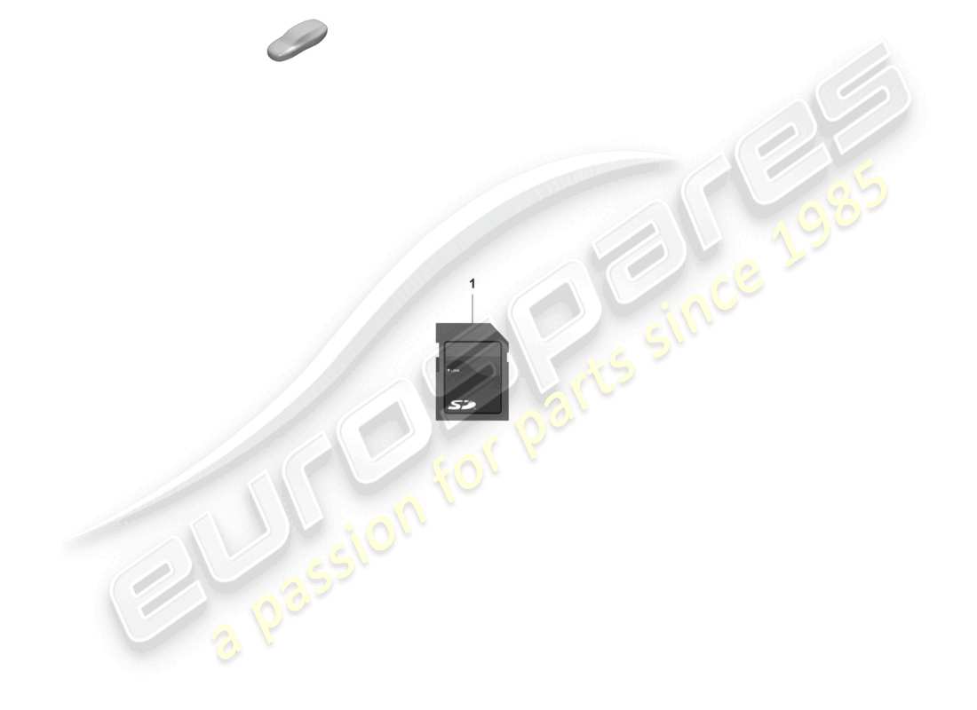 porsche 2021 (992-1 gt3/rs/st) tarjeta de memoria sd para actualizar los datos de navegación diagrama de piezas