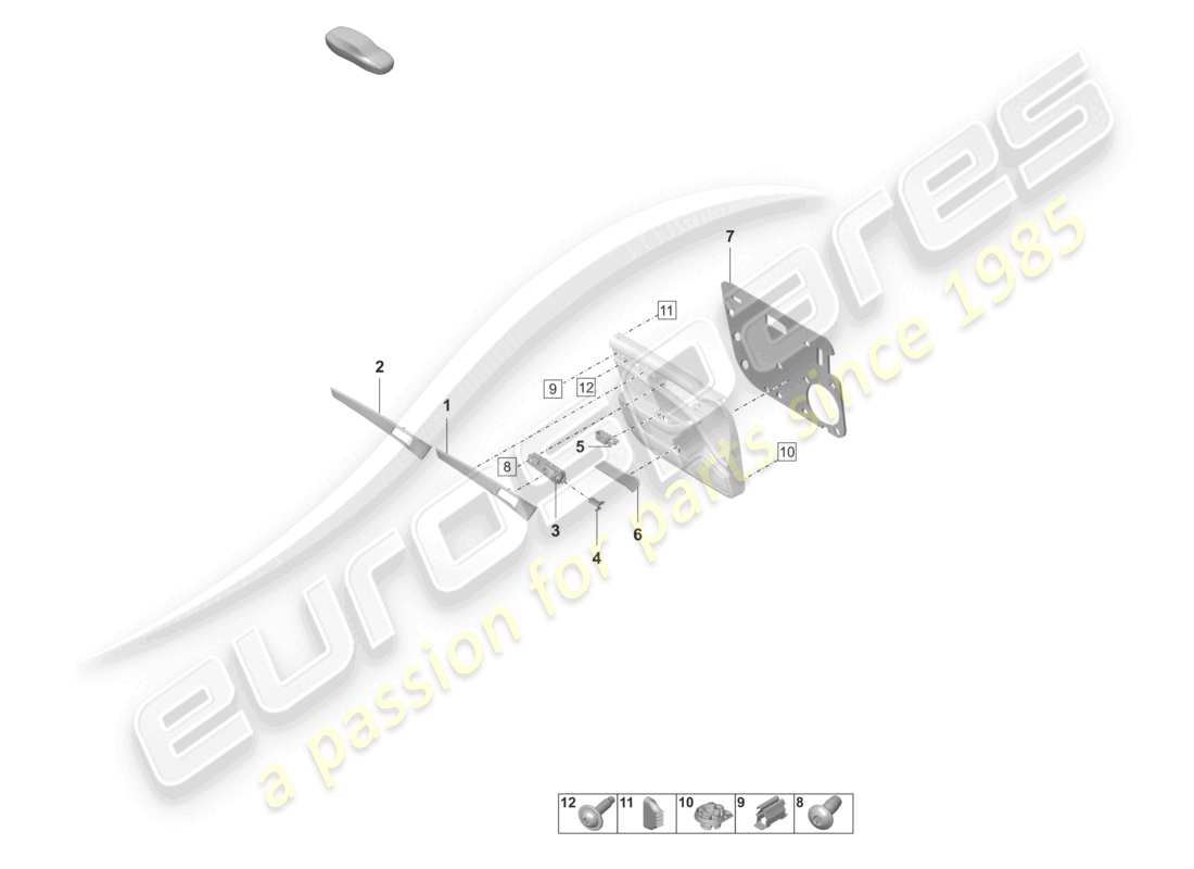porsche 2021 (panamera 971-2) paneles de moldura de puertas molduras de puertas delanteras accesorios y sujetadores diagrama de piezas