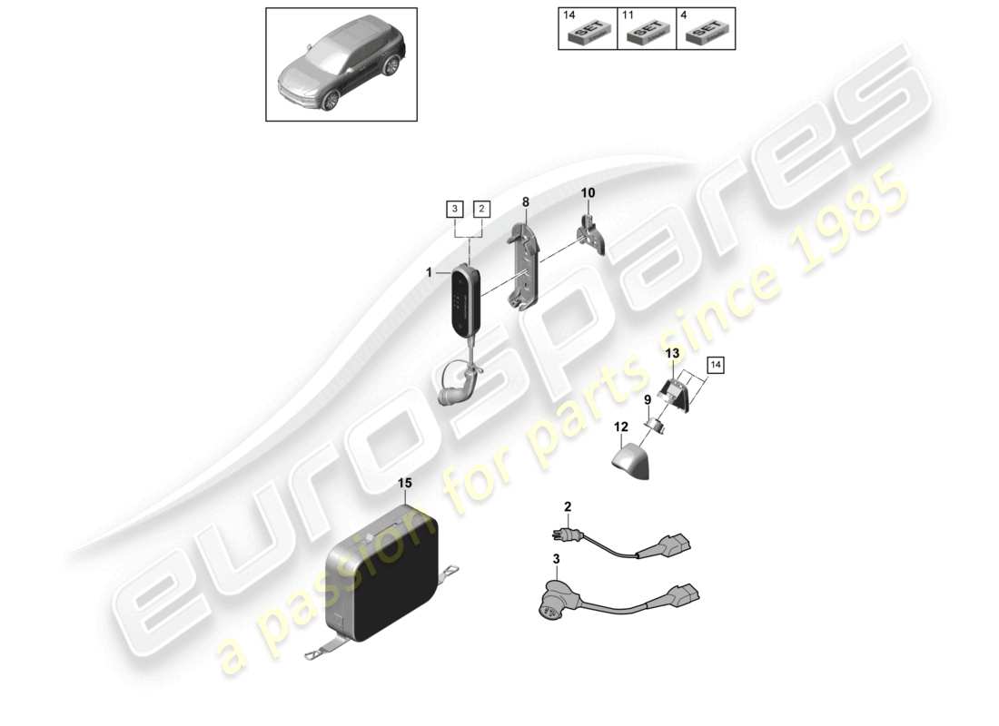 porsche 2021 (cayenne e3 9ya/9yb) cable de carga para carga pagina de inicio 2nd generación para vehículos con propulsión híbrida porsche diagrama de piezas del cargador móvil
