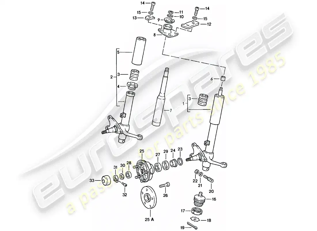 porsche 1979 (911) puntal amortiguador - lubricantes diagrama de piezas