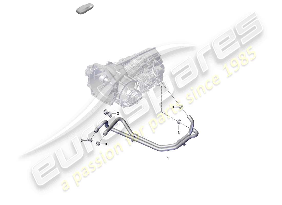 porsche 2021 (992-1 gt3/rs/st) diagrama de piezas del sistema de enfriamiento del aceite de la caja de cambios manual