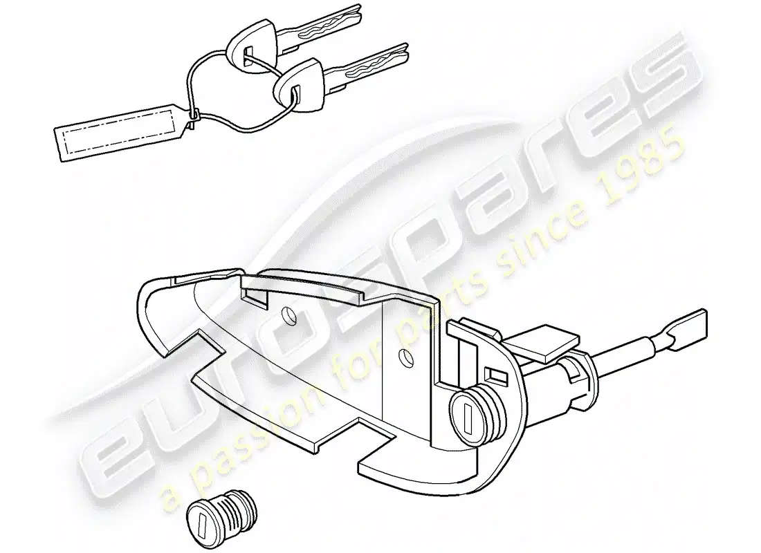 porsche 2009 (987 boxster) kits de reparación diagrama de piezas