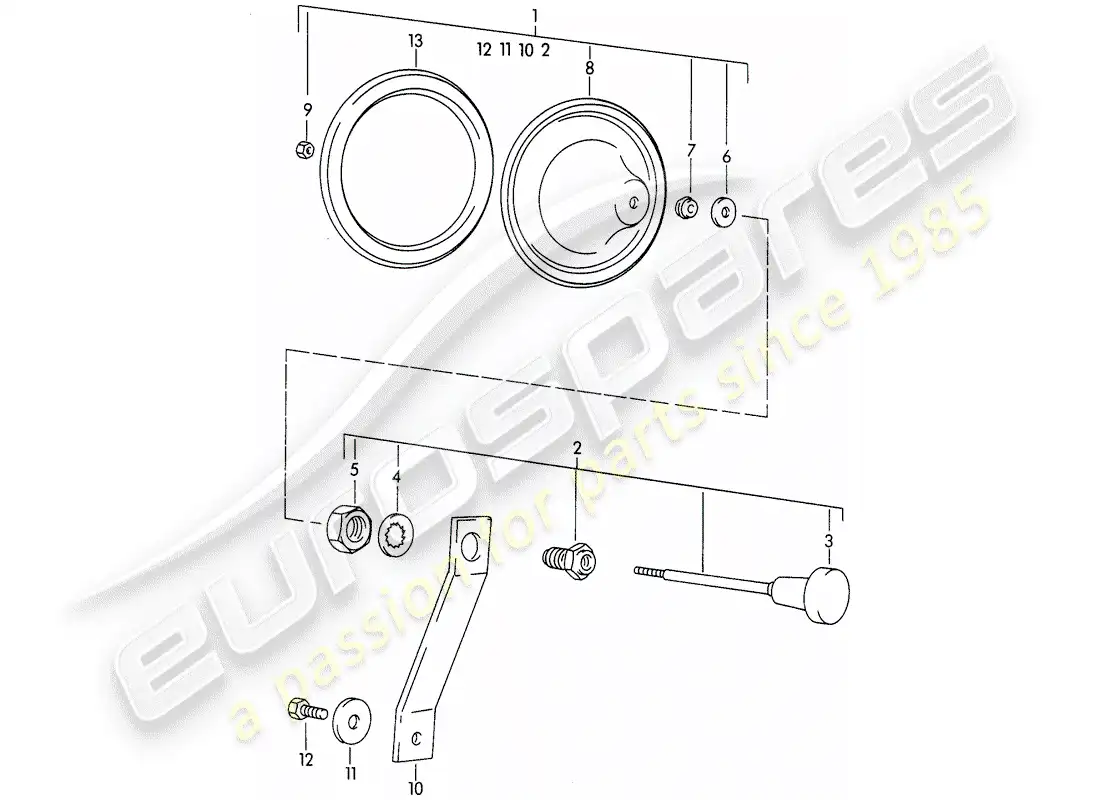 porsche 1964 (356b/356c) valve diagrama de piezas