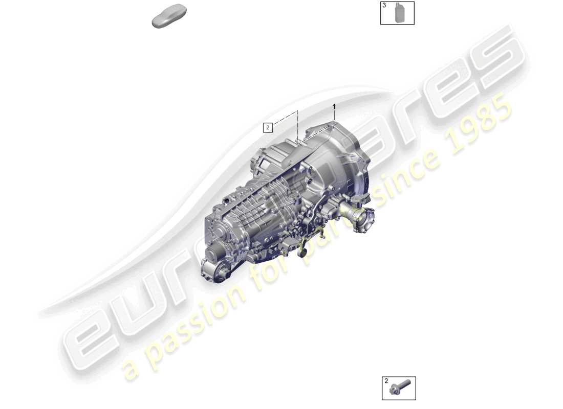 porsche 2024 (992-2 gt3/rs/st) caja de cambios manual líquido de transmisión diagrama de piezas