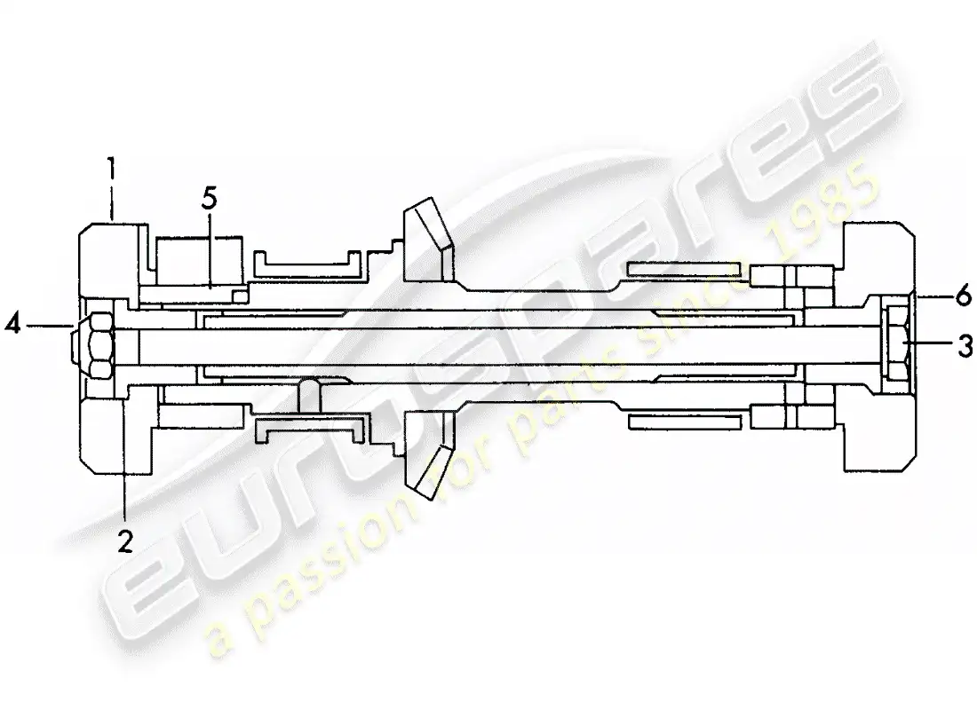 porsche 1965 (356b/356c) contrapesos del volante - para - árbol de levas - escape diagrama de piezas