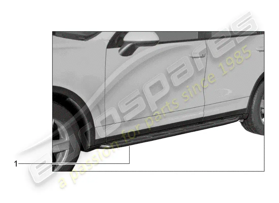 porsche 2018 (tequipment cayenne) paso diagrama de piezas