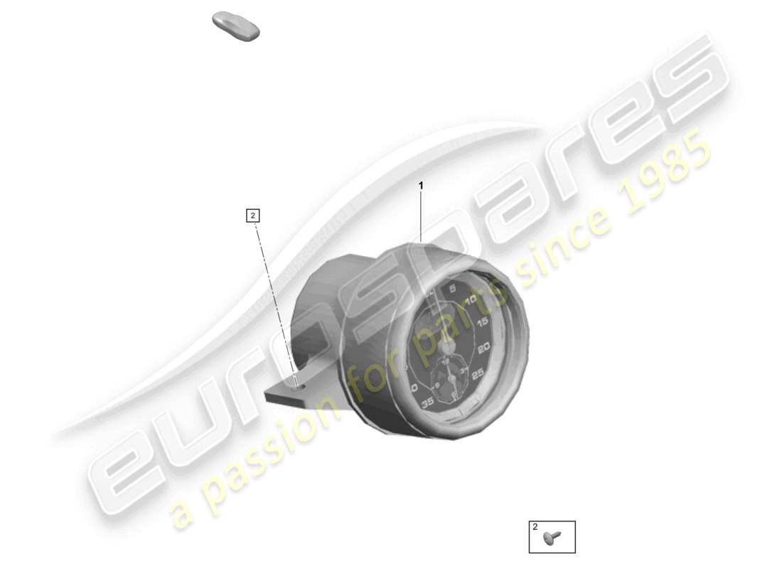 porsche 2024 (718 boxster spyder) diagrama de piezas del cronómetro
