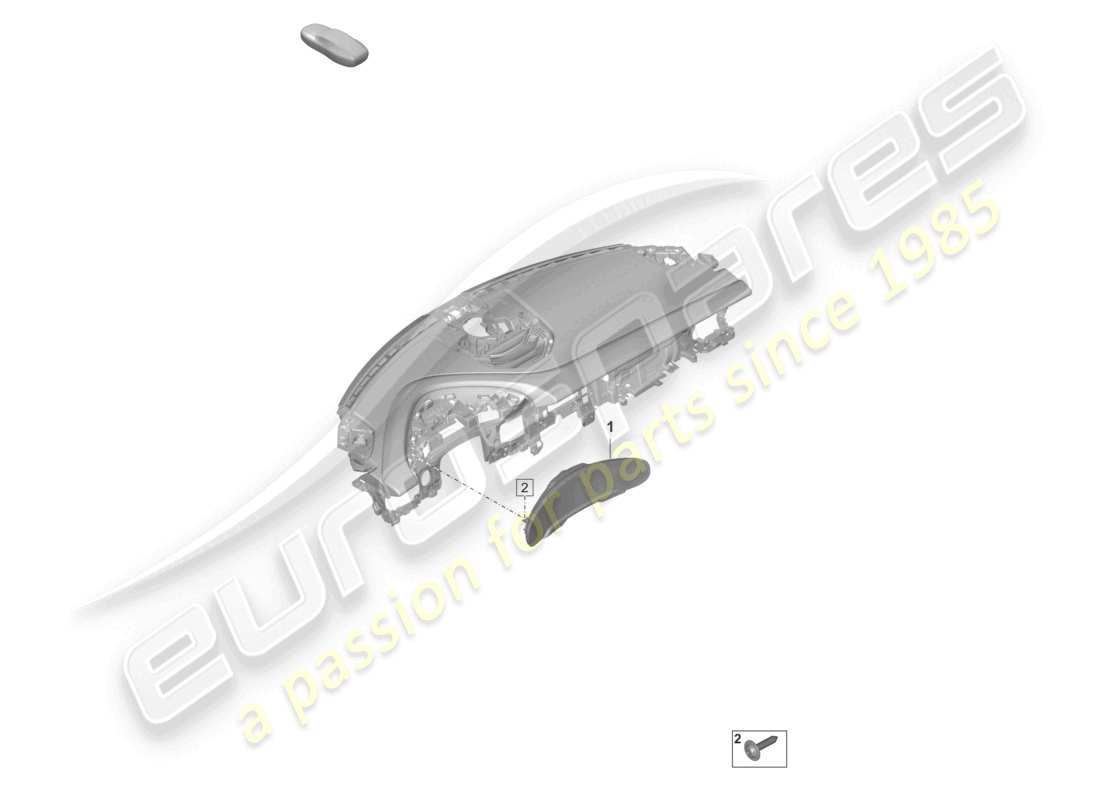 un diagrama de piezas del catálogo de piezas porsche 2023 (taycan 9j1-1)