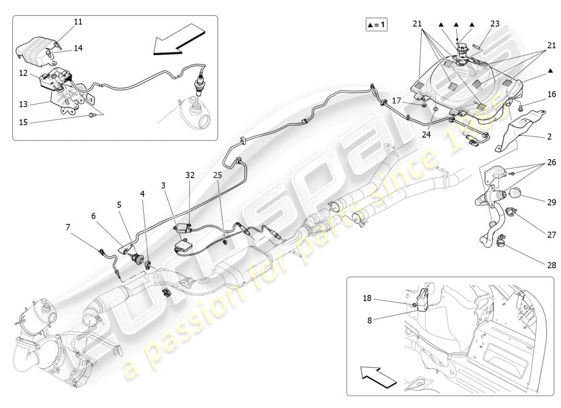 maserati levante (2019) sistema adblue diagrama de piezas