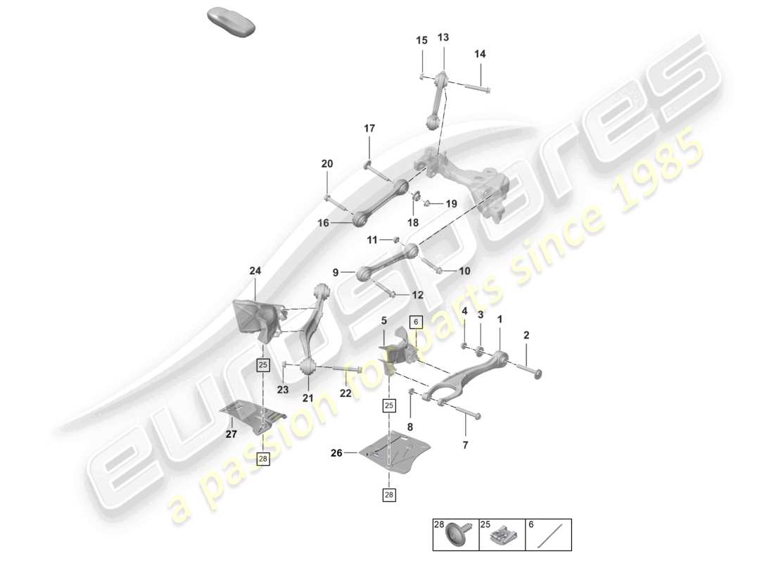 diagrama de pieza que contiene el número de pieza 992501529