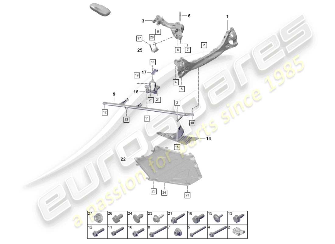 diagrama de pieza que contiene el número de pieza paf008642