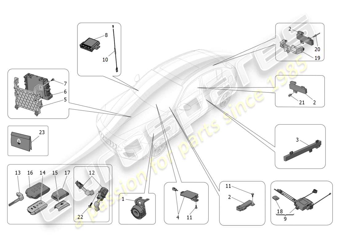 diagrama de pieza que contiene el número de pieza 675001491