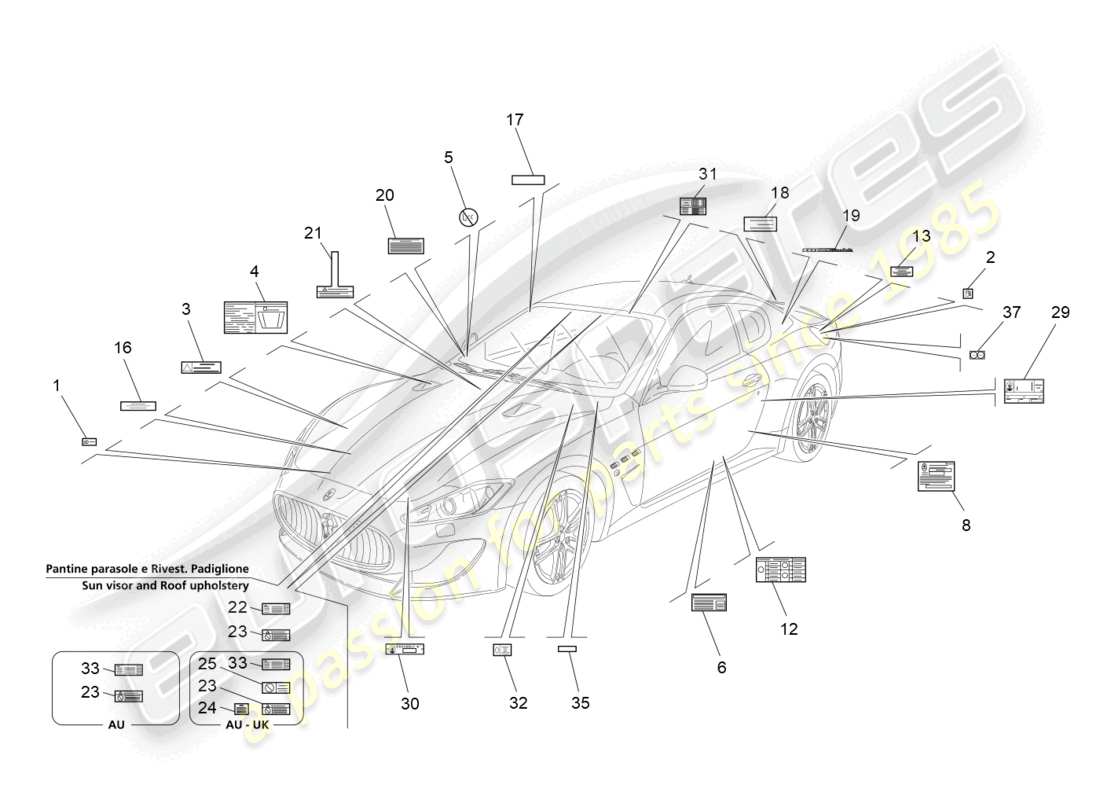 diagrama de pieza que contiene el número de pieza 10585990
