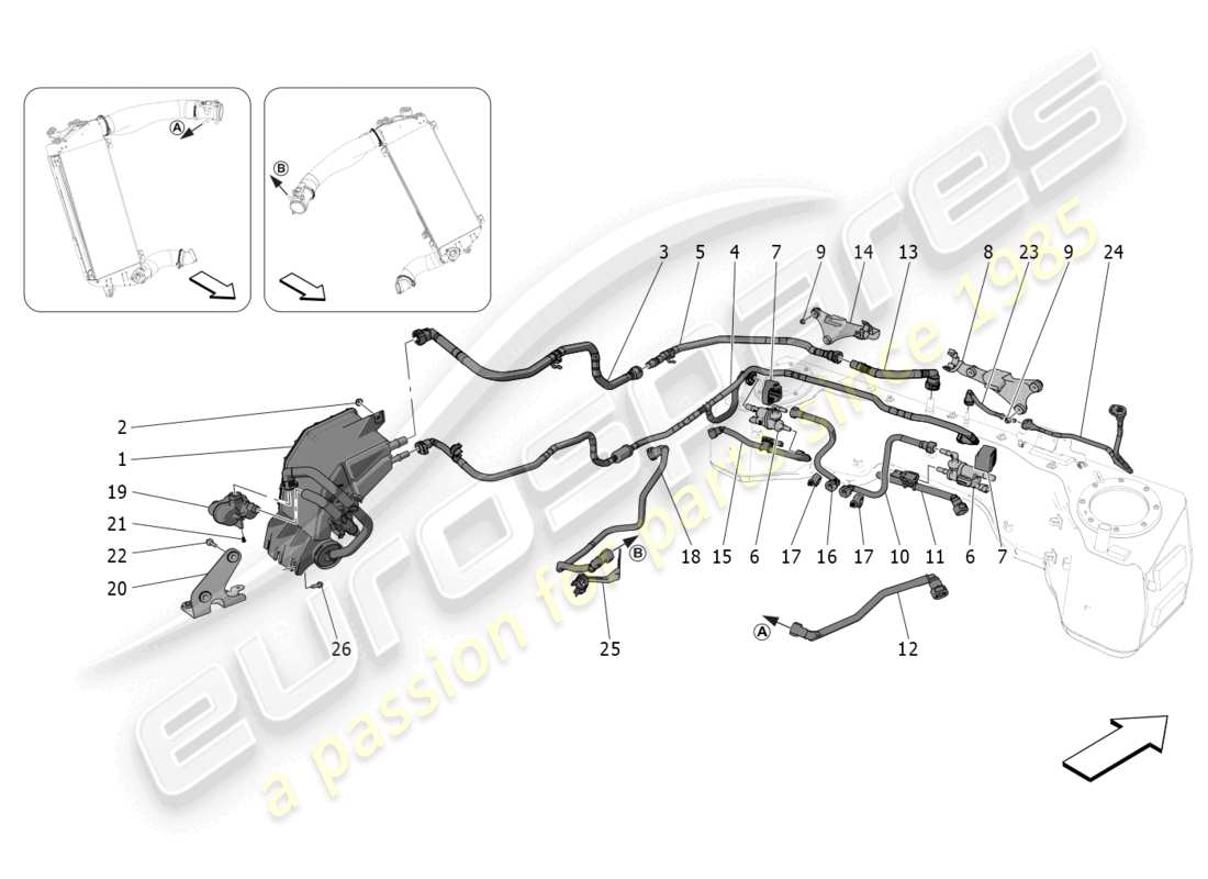 diagrama de pieza que contiene el número de pieza 670157024