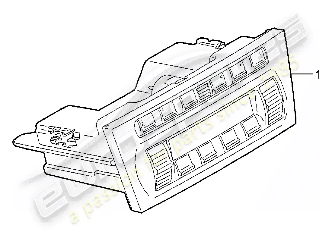 porsche 2008 (987 boxster) interruptor de control diagrama de piezas
