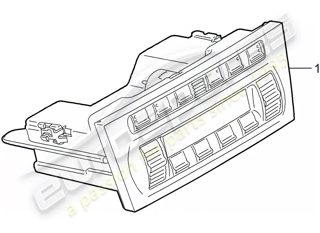 porsche 2007 (997-1 turbo / gt2) interruptor de control diagrama de piezas