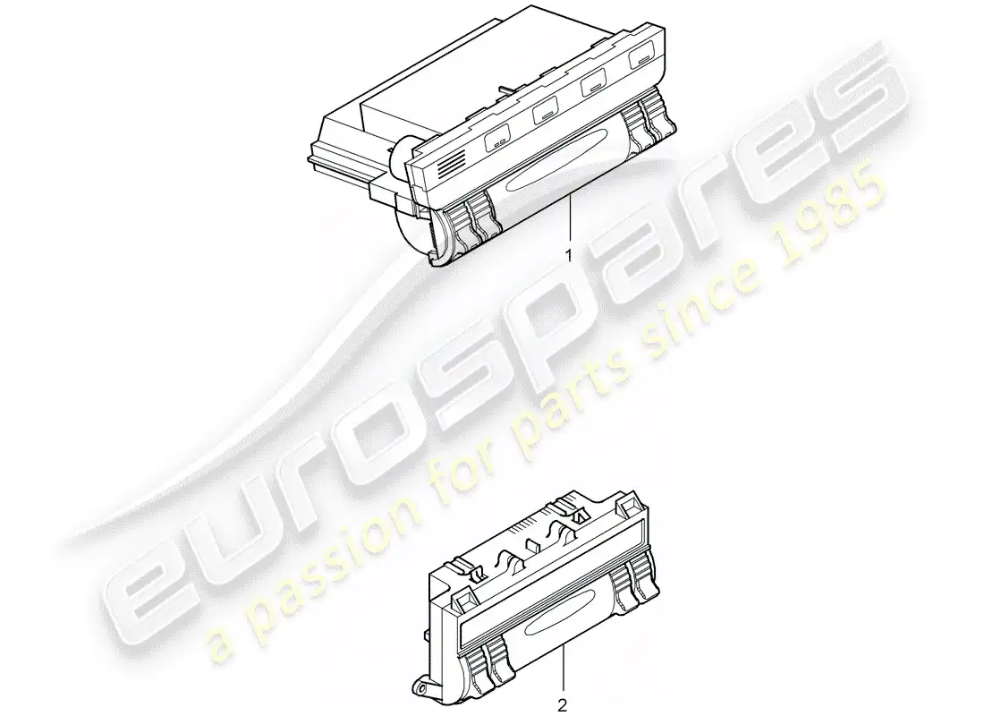 porsche 2004 (cayenne e1 9pa) unidad operativa diagrama de piezas