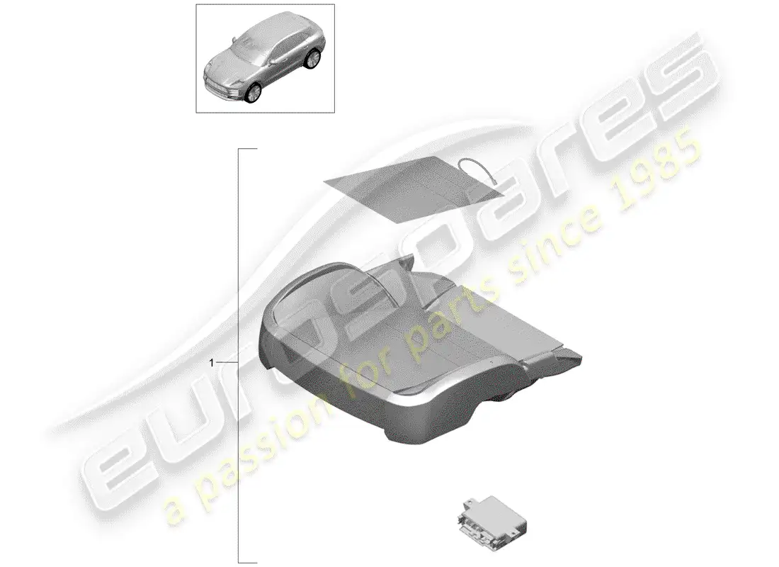 porsche 2019 (macan) juego de reparación diagrama de piezas