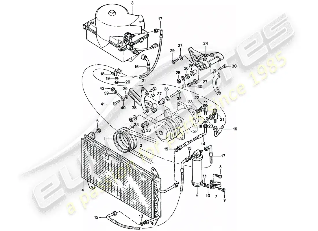 porsche 1977 (924) aire acondicionado - - d >> - mj 1978 diagrama de piezas