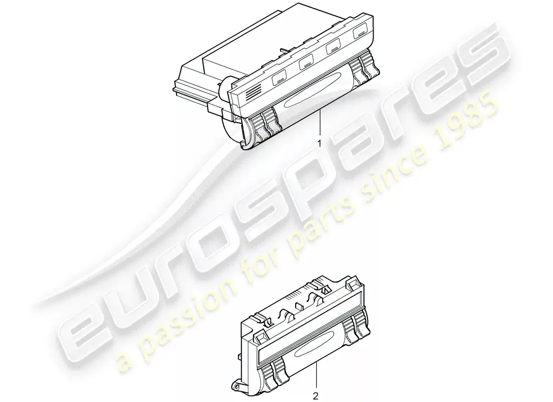 porsche 2009 (cayenne e1 9pa) unidad operativa diagrama de piezas