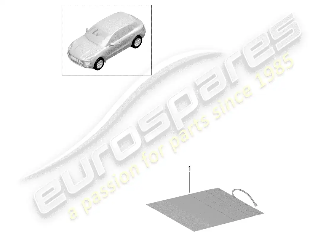 porsche 2015 (macan) reconocimiento de ocupante de asiento diagrama de piezas