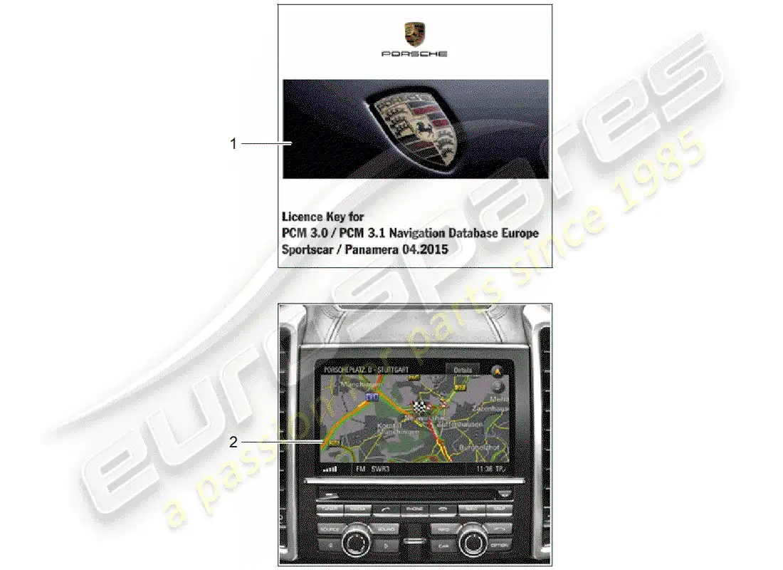 porsche 2014 (tequipment panamera) software diagrama de piezas