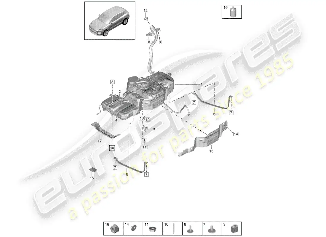 diagrama de pieza que contiene el número de pieza 95b201060e