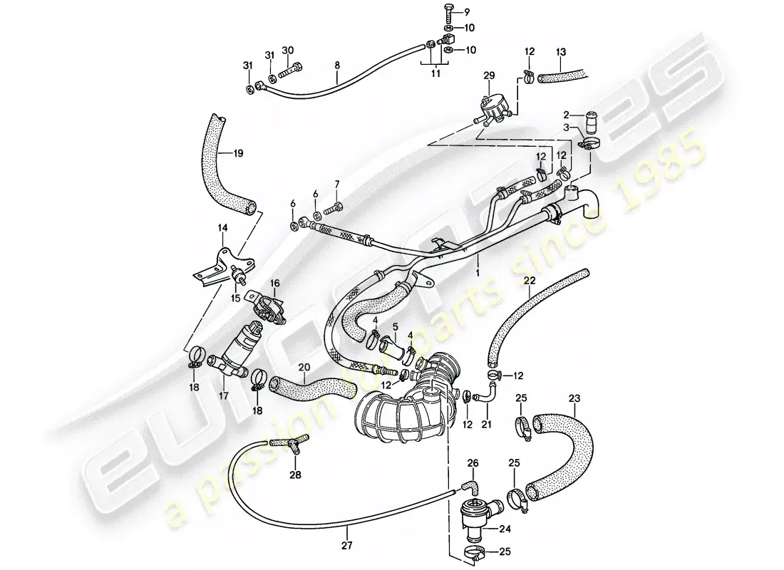 porsche 1988 (944) l-jetronic - 3 - d - mj 1988>> diagrama de piezas