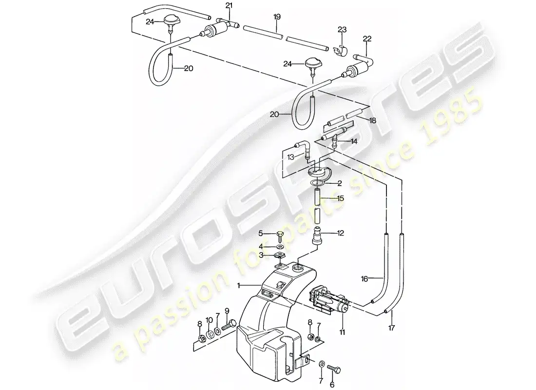 porsche 1976 (924) unidad arandela - d - mj 1979>> - mj 1979 diagrama de piezas