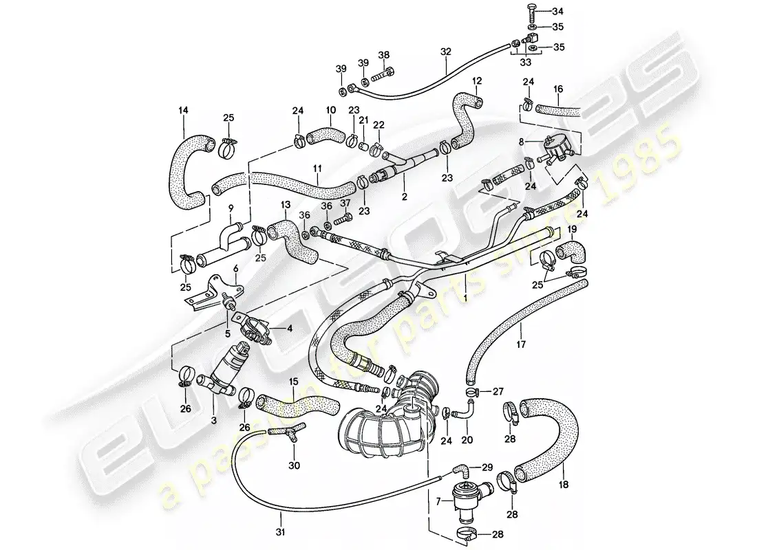 porsche 1988 (944) l-jetronic - 3 - d >> - mj 1987 diagrama de piezas