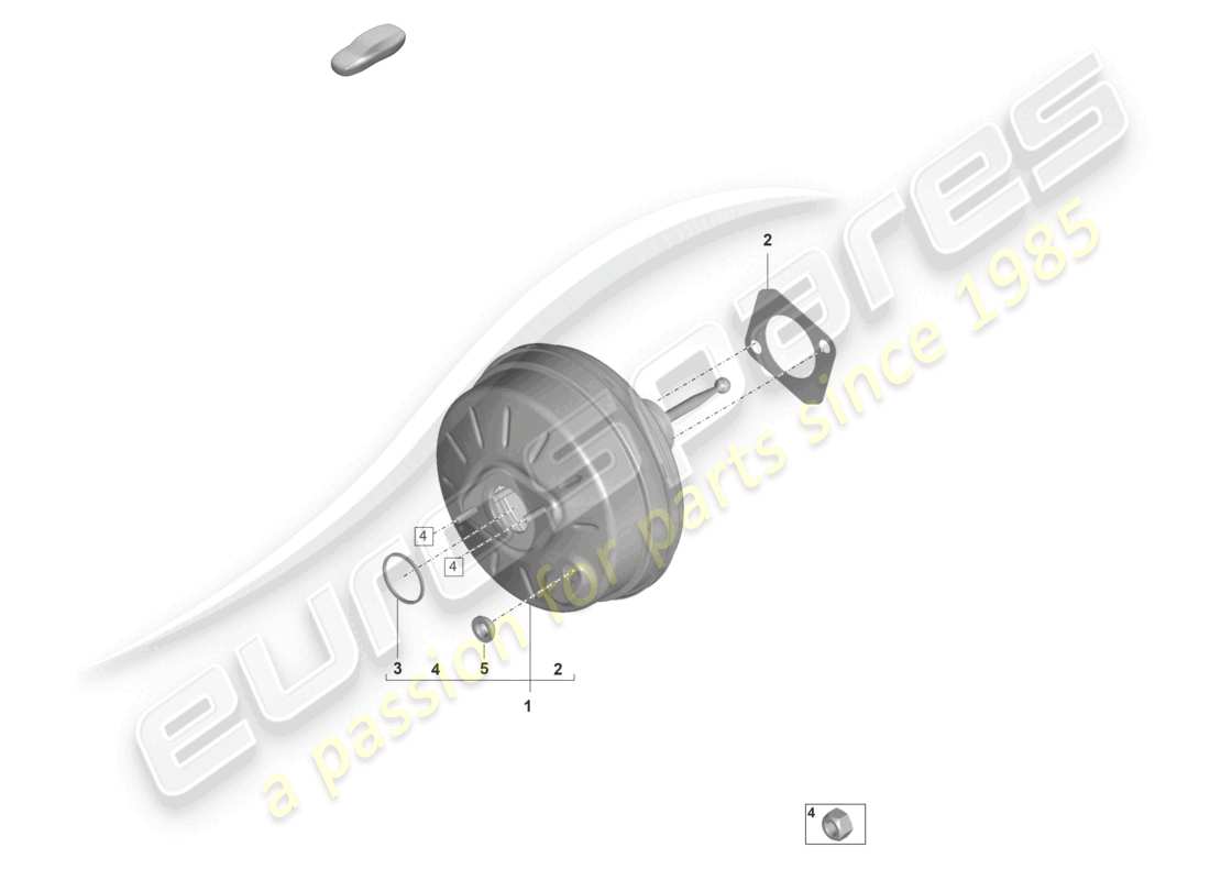 porsche 2022 (panamera 971-2) diagrama de piezas del servo freno
