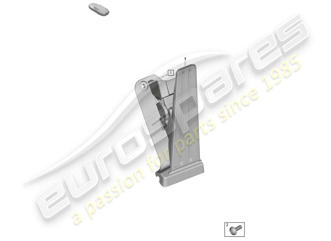 porsche 2026 (panamera 976) diagrama de piezas del pedal del acelerador