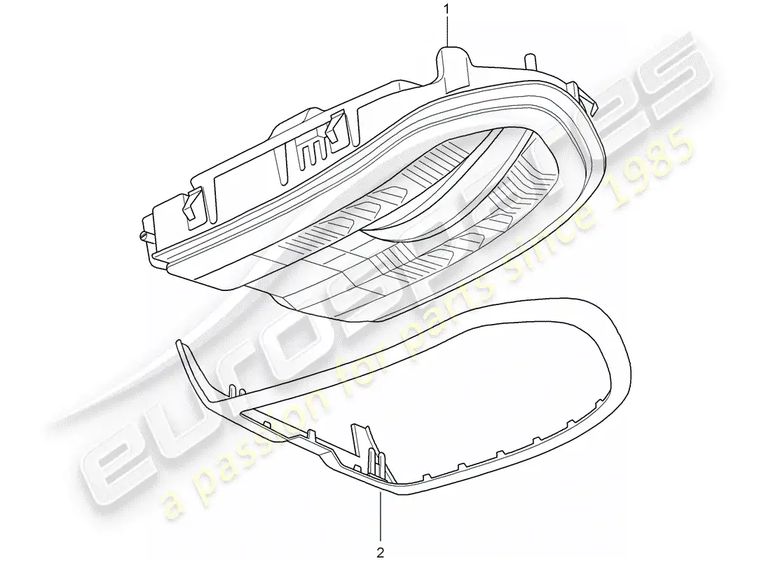porsche 2014 (panamera 970) soporte diagrama de piezas