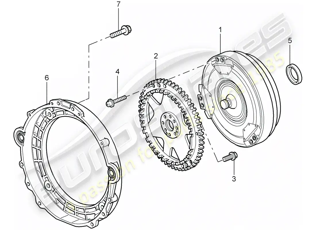 porsche 2009 997-2 turbo / gt2 tiptronic diagrama de piezas