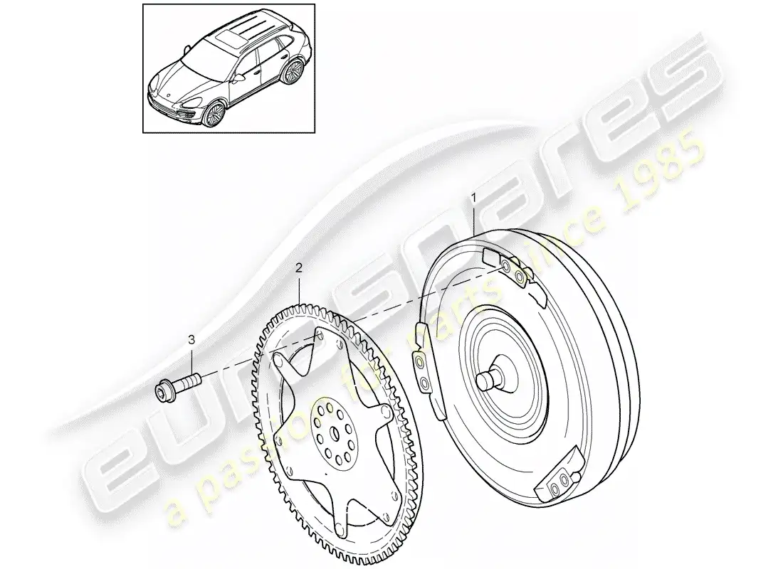 porsche 2013 (cayenne e2 92a) diagrama de piezas tiptronic