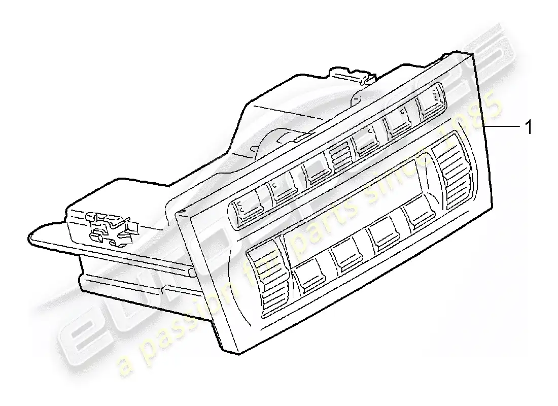porsche 2005 (997-1) interruptor de control diagrama de piezas