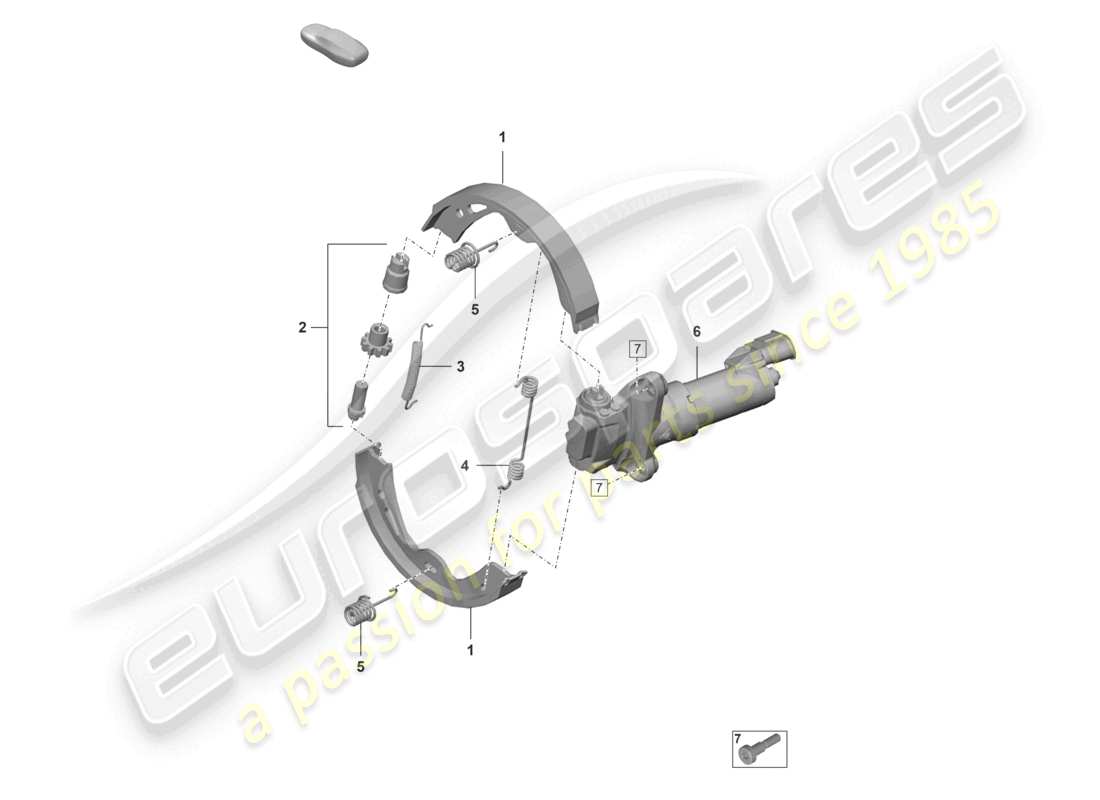 porsche 2021 (992-1 gt3/rs/st) freno de estacionamiento d >>- 28.11.2021 diagrama de piezas