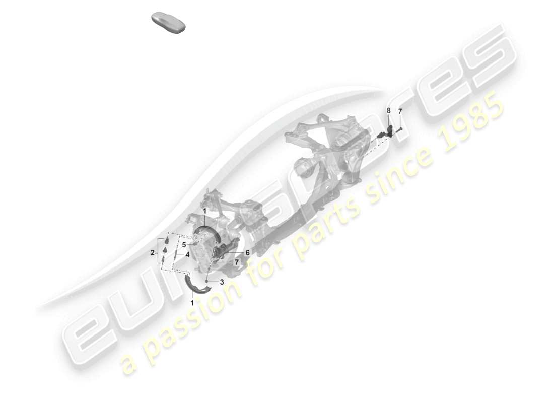 porsche 2021 (992-1 gt3/rs/st) freno de estacionamiento d - 29.11.2021>>para caja de cambios automática diagrama de piezas