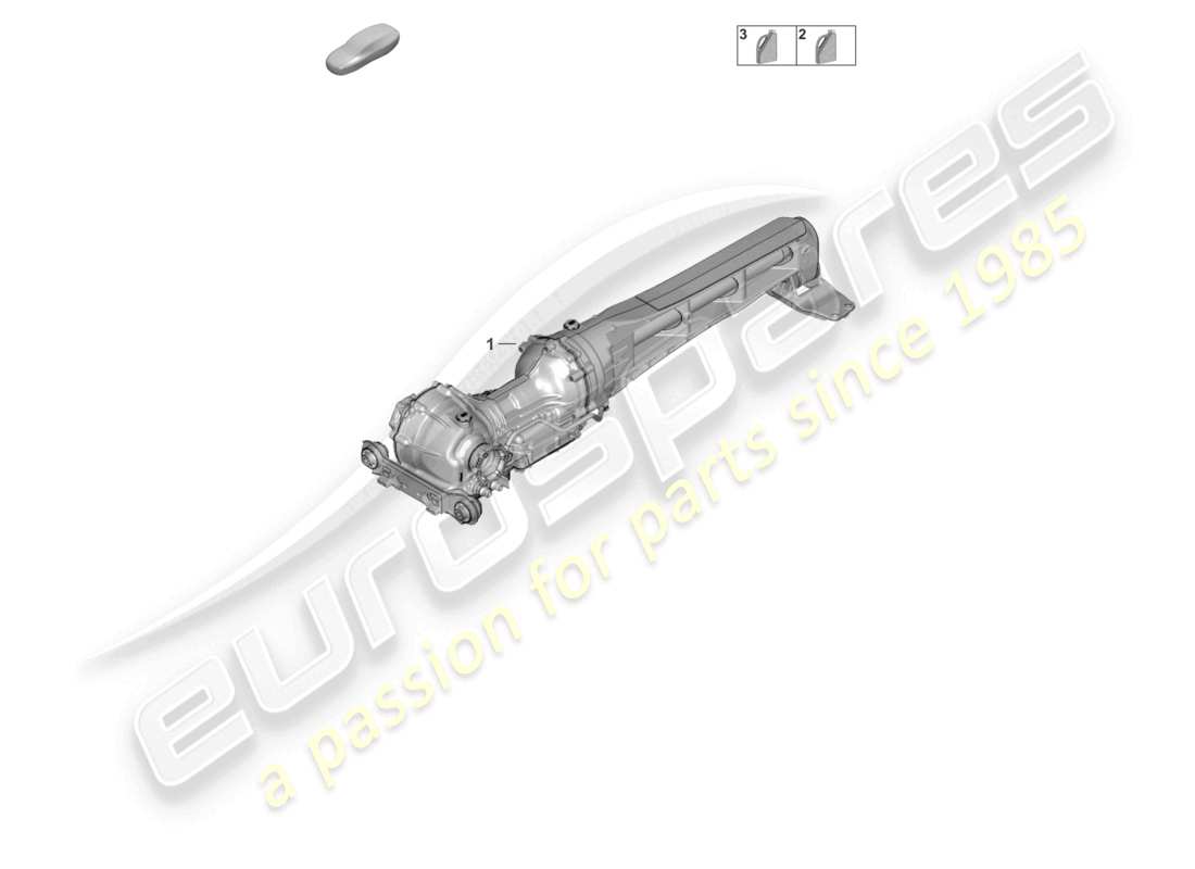 porsche 2026 (992-2 turbo / s) diagrama de piezas del fluido de transmisión del diferencial del eje delantero