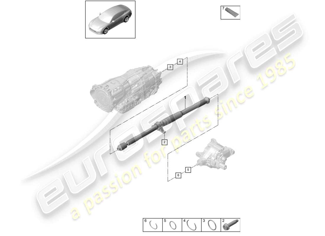 porsche 2021 (panamera 971-1) brazo de control diagrama de piezas