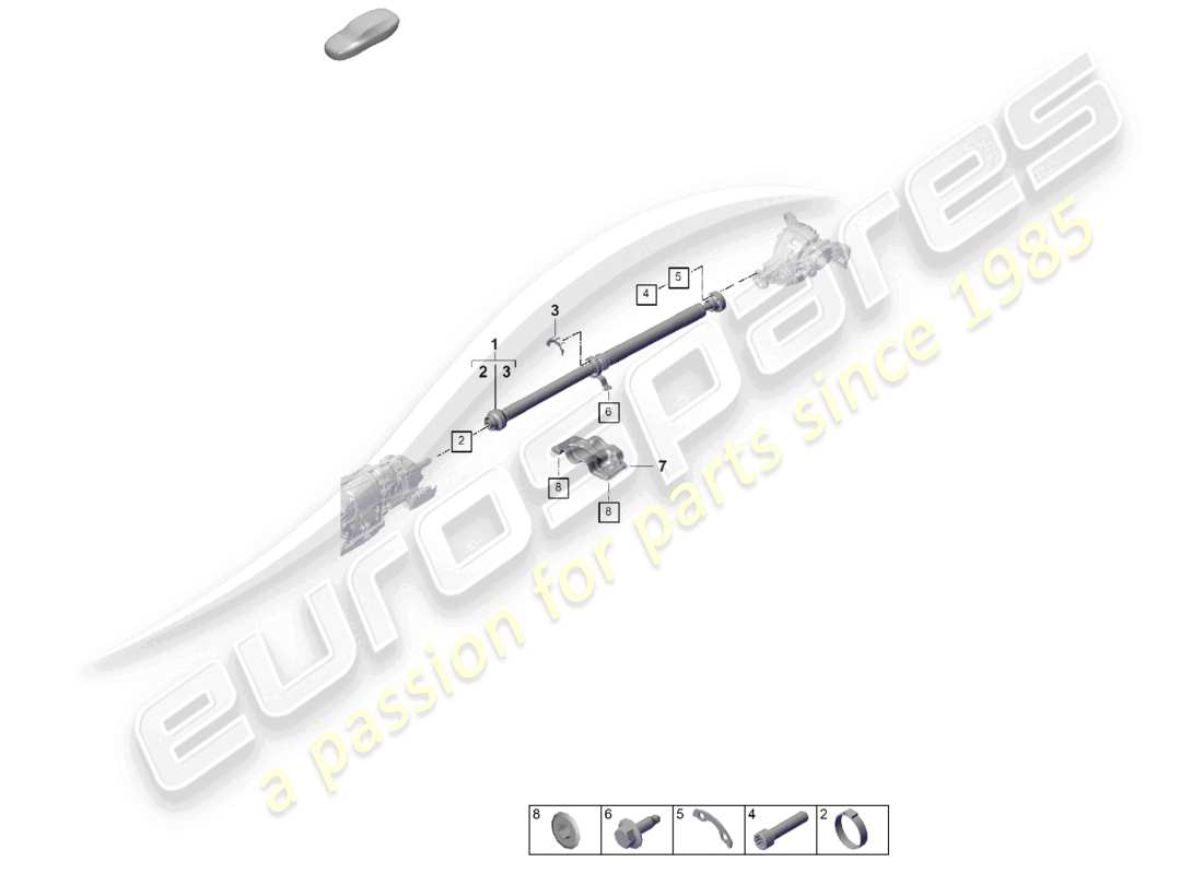 porsche 2023 (cayenne e3 pa) brazo de control diagrama de piezas