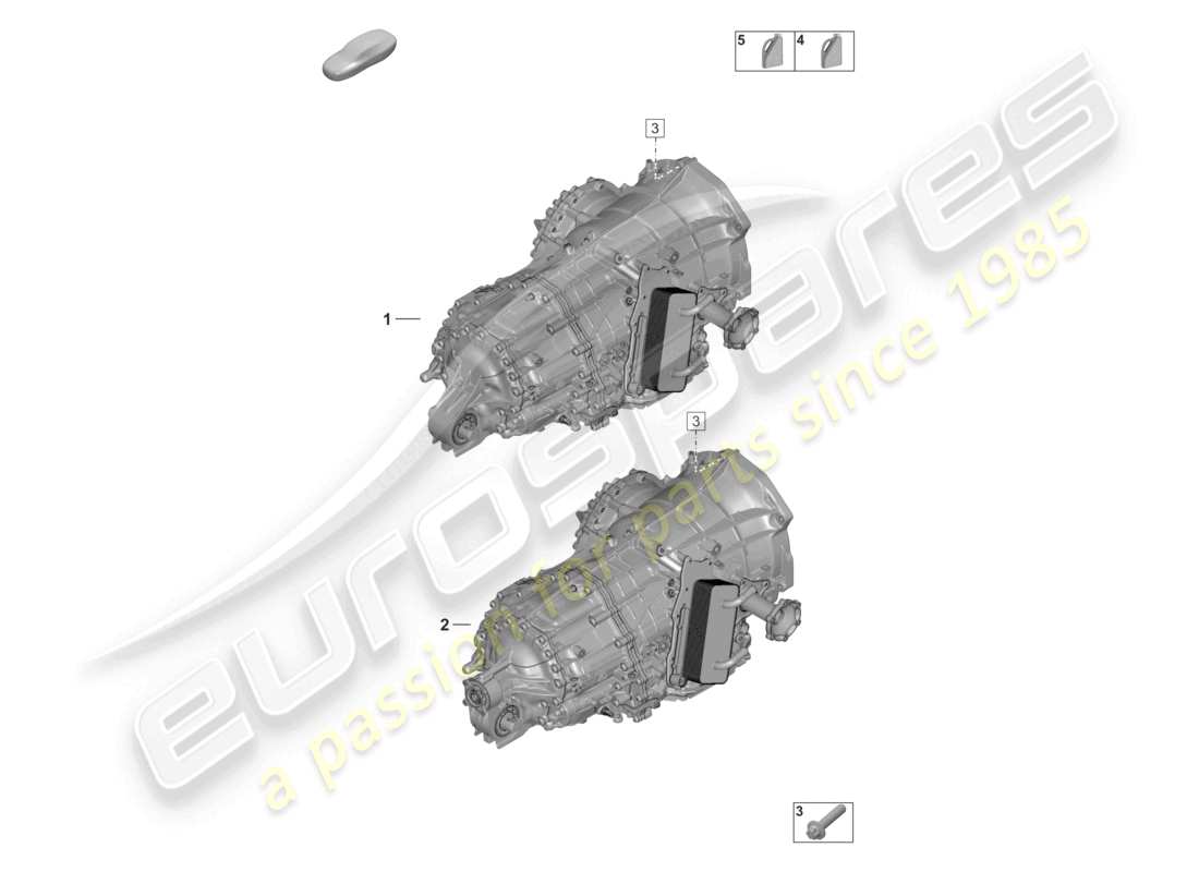 porsche 2024 (992-1) 8-speed caja de cambios de doble embrague - pdk - diagrama de piezas del fluido de transmisión