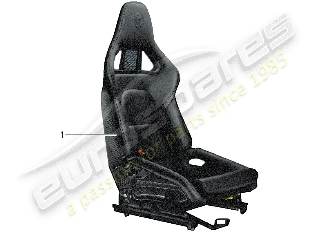porsche 2015 (tequipment 98x/99x) asiento diagrama de piezas