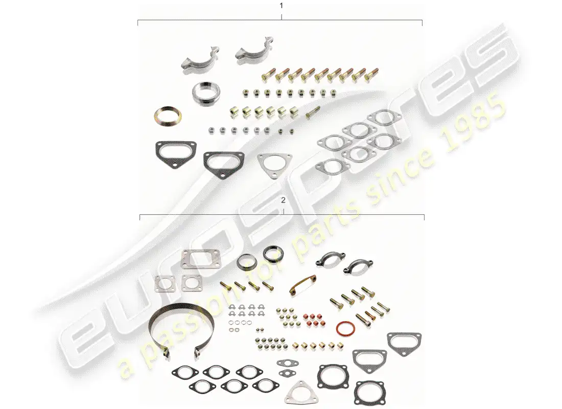 porsche 1980 (911) juego de mantenimiento - kit de reparación diagrama de piezas
